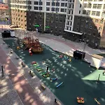 стильный лофт в аркадии - спальня и кухня-студия с боковым видом на море Odessa